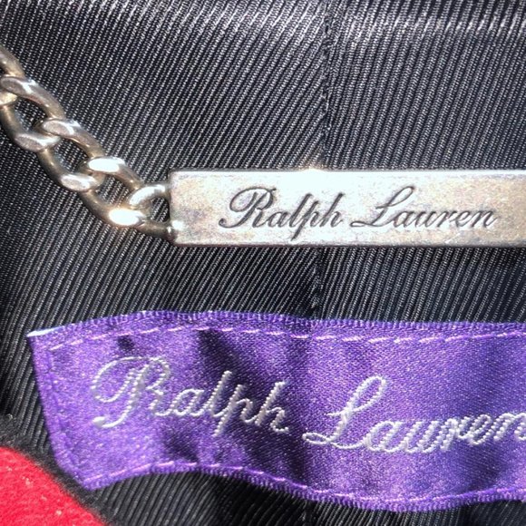 XXL RALPH LAUREN COLLECTION PURPLE LABEL Men Black Gold Button Up Officer Jacket - Picture 10 of 16